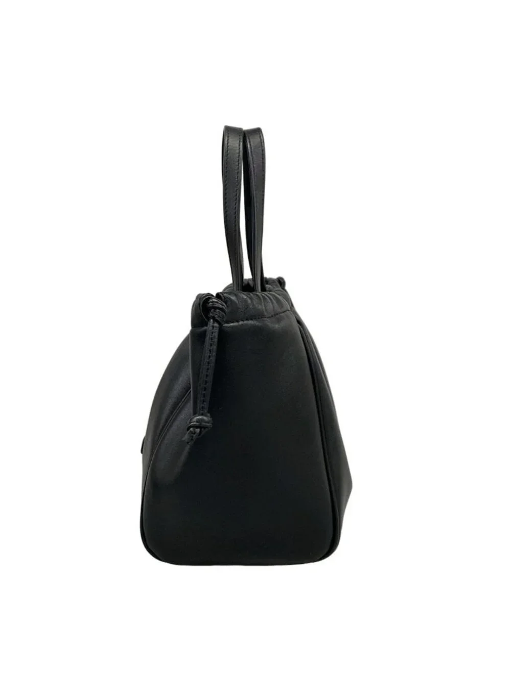 Celine Tote Small Cabas Drawstring Cuir Triomphe Black